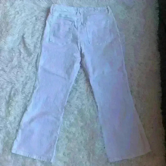 Good American wide leg cropped jeans. Size 12/31. White. - Picture 7 of 7